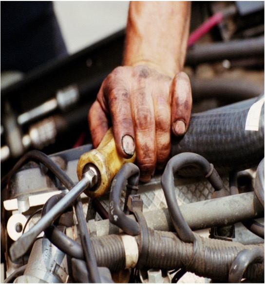 Inside Suha's Automobiles workshop, Kanihama J&K